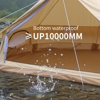 Tente de glamping de luxe Oxford, type yourte, une chambre, imperméable, grande tente dôme d'été pour hôtel-resort et camping