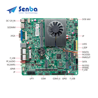 Motherboard Industri Mini ITX N100 N97 N95, Dual RJ45 LAN, SIM, 8*USB, 6*COM, HD2.0, Tanpa Kipas