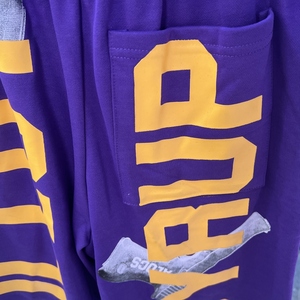 Pantaloncini da Uomo in Cotone Pesante 100% Lavorato a Maglia, di Lusso, con Stampa a Lettere, Casual, Modello COUGH SYRUP - Product Image 6