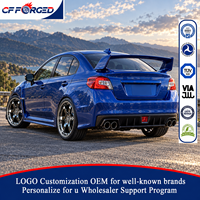 Vente flash - Jantes forgées monobloc concaves chromées polies 18x9.5 19x10.5 5x114.3 pour Subaru WRX STI S209