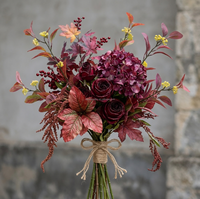 Neue Realistische Synthetische Rose Barbadoslilie Hippeastrum Amaryllis Burgunder Bouquet Calla-Lilie Künstliche Anthurium Flamingo Muttertagsgeschenk