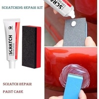 Outils d'entretien de la peinture avec éponge Kit d'entretien de la peinture de la carrosserie de la voiture Réparation Polissage Composé de meulage de la carrosserie de la voiture