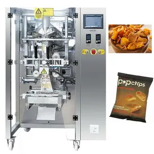 Automatische Stickstoff-N2-Spülmaschine für Kartoffelchips Pommes Frites Crisps Erdnüsse Verpackungsmaschine mit 14 Köpfen Mehrköpfiger Waagen