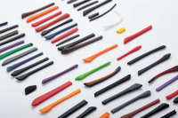 Lunettes de soleil en caoutchouc pour femmes, à bouts fin, Logo personnalisé en acétate de Silicone, extrémités supérieures, manches,