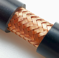 Cable coaxial estándar RG213/U 50Ω de 10,3mm de alta frecuencia para antena y transmisión