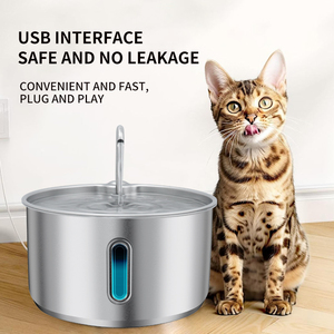 <span class=keywords><strong>Fontaine</strong></span> à <span class=keywords><strong>eau</strong></span> électrique pour animaux de compagnie 4L, en acier inoxydable 304, avec double robinet, pompe <span class=keywords><strong>silencieuse</strong></span> USB 5V, pour <span class=keywords><strong>chat</strong></span> et chien, vente en gros OEM - Product Image 6