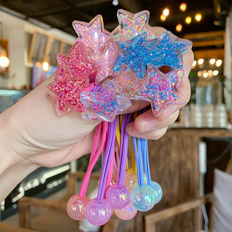 MYLULU Colorful Plastic Resin Fashion Big Bead Ponytail Knocker