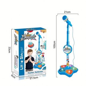 Microphone pour enfants avec support, karaoké, instrument de musique, jouet éducatif pour développer le cerveau, cadeau d'anniversaire pour fille et garçon - Product Image 5