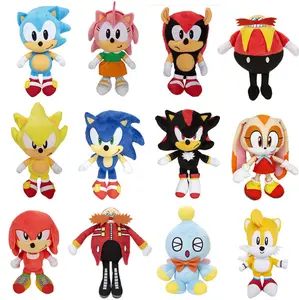 Großhandel Super Sonic Plüsch tier der Igel Gefüllte Cartoon Charakter Sonic Doll