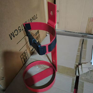 Supporto Flessibile <span class=keywords><strong>in</strong></span> Ferro per Estintore da Parete Jvante, Personalizzabile, Facile Installazione per Estintori da 1kg a 8kg - Product Image 1