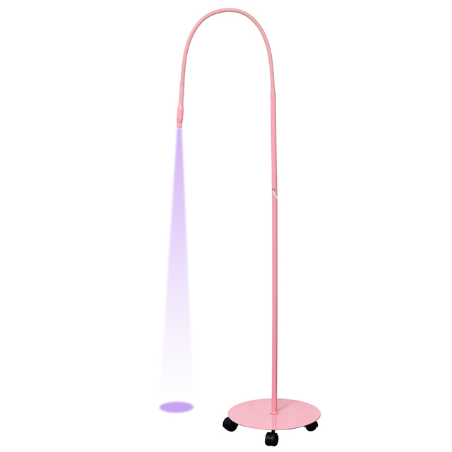 Pinky Leem Professional Adjustable UV Lamp Floor Nail Light False Eyelash LED Foot Pedal Home Use