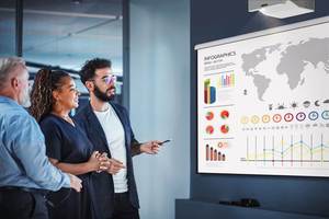 Proyector Láser Optoma DLP ZH450USTe 1080P 4K Ready 3D <span class=keywords><strong>16</strong></span>:9 4500 Lúmenes Ultra Corta Distancia con Altavoz Integrado Portátil para Negocios - Product Image 4