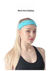 ربطة رأس رياضية مرنة بلون واحد مضادة للعرق امتصاص العرق للركض تمارين الموجهة لليوجا - Product Image 2