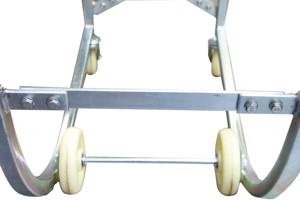 Carrello per il trasporto di fusti e fusti in acciaio da 55 galloni con maniglia di carico - Product Image 4