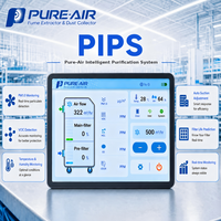 Extracteur de fumée de soudure à double bras Pure-Air PA-F350s à économie d'énergie avec filtres HEPA H14 et charbon actif pour la soudure de circuits imprimés