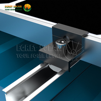 Support de montage solaire en métal Traprzoidal pour toit, mini-rail solaire, rail court