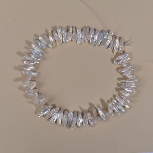 Cuentas Sueltas Blancas de Agua Dulce Naturales de Estilo Barroco, Perforadas, Semi-Acabadas, de Forma Irregular para Diseños Creativos - Product Image 3