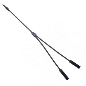 Séparateur d'<span class=keywords><strong>antenne</strong></span> stéréo en fibre de carbone pour <span class=keywords><strong>autoradio</strong></span> CD DVD Y 1 mâle 2 femelle adaptateur d'<span class=keywords><strong>antenne</strong></span> connecteur de câble d'extension - Product Image 4