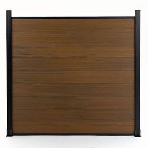 سياج خارجي حديث للخصوصية مصنوع من مركب WPC سهل التركيب مع أعمدة ألومنيوم - Product Image 3