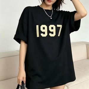 T-shirt da uomo personalizzata Fear <span class=keywords><strong>of</strong></span> <span class=keywords><strong>God</strong></span> 1997 Fashions FerePlus Size in cotone 100% lavorato a maglia, oversize, tinta unita, formale, di lusso, con grafica <span class=keywords><strong>God</strong></span> - Product Image 5