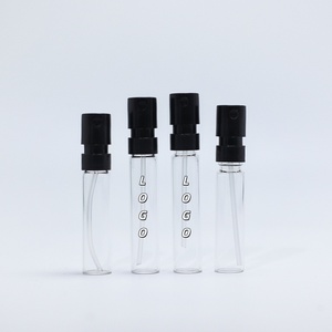 Eco-friendly Recyclable Custom Empty Round clear Perfume Sample <b>Bottle</b> 1.5ml 2ml 3ml 5ml Mini Perfume <b>Bottle</b> With Spray Cap - Product Image 1