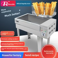 Friteuse Électrique Commerciale en Acier Inoxydable Ou Rui Te 6000W Grande Capacité Monocylindre Température Constante pour Brochettes Frites