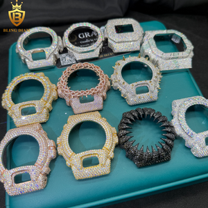 <span class=keywords><strong>Orologio</strong></span> di Lusso HipHop <span class=keywords><strong>DW</strong></span>/GM6900/GA2100 con Lunetta in Argento 925 e Moissanite VVS, Cassa Iced Out per Uomo e <span class=keywords><strong>Donna</strong></span>, Certificato GRA - Product Image 6