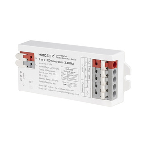 Miboxer Strumento di Cablaggio Istantaneo Senza Attrezzi 2023 Ultimo Modello <span class=keywords><strong>Controller</strong></span> E2-rf <span class=keywords><strong>2</strong></span> in 1 per LED Monocolore e Bianco Doppio (<span class=keywords><strong>2</strong></span>.4ghz) - Product Image 1