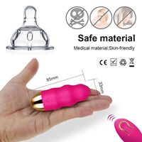 Mini Vibrador Portátil con Control Remoto, 12 Velocidades, Huevos Vibratorios Recargables por USB, Juguete Sexual para Mujeres