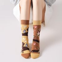NxnChc Chaussettes amusantes à motifs d'animaux unisexes, designs asymétriques gauche et droite, cadeaux pour femmes et hommes