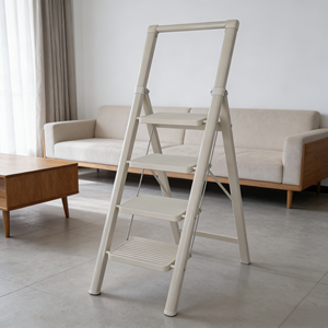 <span class=keywords><strong>Escalera</strong></span> Plegable Portátil de Diseño Moderno <span class=keywords><strong>para</strong></span> el Hogar, <span class=keywords><strong>Escalera</strong></span> de Acero de 4 Peldaños Reforzada con Capacidad de Carga de 150 kg <span class=keywords><strong>para</strong></span> Taller - Product Image 2