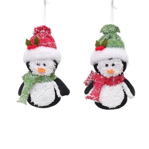 Adorable Juguete de Peluche de Pingüino de 2 Piezas, Decoración Suave para las Fiestas de Invierno, Regalo para Niños - Product Image 2