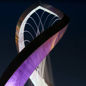 تمثال حديث من الفولاذ عالي الجودة من AWS تمثال عصري من الفولاذ المقاوم للصدأ معدن للنبع المياه - Product Image 6