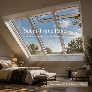 <span class=keywords><strong>Fenêtre</strong></span> <span class=keywords><strong>de</strong></span> <span class=keywords><strong>toit</strong></span> en aluminium avec verre trempé feuilleté et conception anti-fuite pour installation sur toiture - Product Image 2