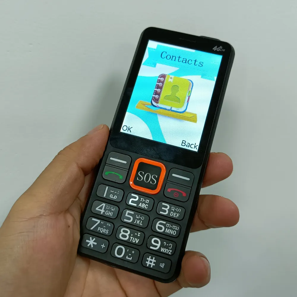 Tastiera del telefono con pulsante 4G telefoni cellulari Unisoc T107 Bar Oem Cell Mini Call Gsm Set con telefono Volte Touch piccolo in metallo economico di base