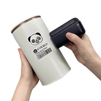Imprimante jet d'encre portable industrielle pour l'impression de codes QR et de logos sur œufs, plastique, métal, bois, avec encre à séchage rapide et tube d'encre