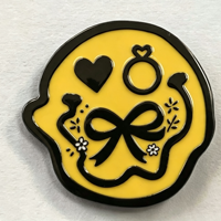 En gros, Pin's de revers en métal imprimé offset, motif livre et fleur, badge de lecture de dessin animé avec dôme en époxy, pour cadeau de librairie