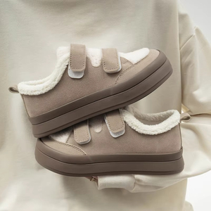 Baskets tendance pour femmes, chaudes et <span class=keywords><strong>fourrées</strong></span>, à double bride, chaussures décontractées pour l'automne et l'hiver - Product Image 5