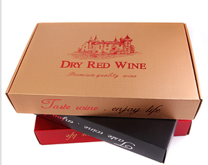 Tùy Chỉnh Mạnh Mẽ Các Tông Sóng 6 Chai Hộp Rượu Vang Với Ngăn - Product Image 3