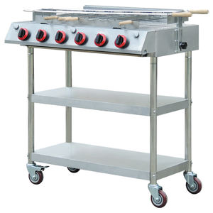 Precio al por mayor Parrillas de barbacoa de carbón con gabinete con extractor Carrito de servicio de barbacoa - Product Image 3