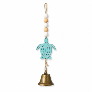Campana de Viento Mediterránea de Madera con Diseño de Velero, Hipocampo y Estrella de Mar, Colgante Decorativo para el Hogar, Adorno Colgante para Decoración de Patio - Product Image 5
