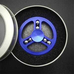 Nuevo platillo volador de seis cuentas giroscopio creativo de aleación de aluminio regalos de Metal juguetes giratorios de mano - Product Image 4