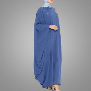 Maxivestido de talla grande de manga larga, ropa islámica con cuentas, caftán <span class=keywords><strong>marroquí</strong></span>, Oriente Medio, árabe, <span class=keywords><strong>2021</strong></span> - Product Image 4