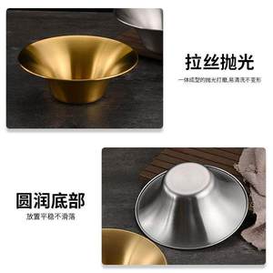 ชามสลัดสแตนเลสขนาดใหญ่ ลึก ทนทาน สำหรับใช้ในครัวเรือน สำหรับผัก ผลไม้ ขนม และการผสมอาหาร - Product Image 5