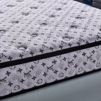 Matelas hybride de massage double, queen et king size, compressé et roulé, avec ressorts ensachés 5 zones et mousse à mémoire de forme