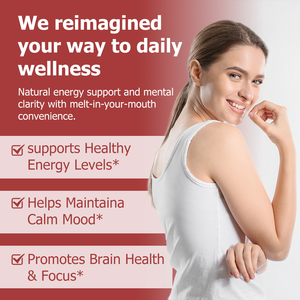 Private Label Vitamin B12 <b>Tablets</b> with Supports Healthy Energy Levels Helps Maintaina Calm Mood Naturally Sweet Cherry Flavor - Product Image 6