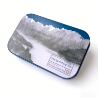 Boîte en métal vide personnalisée, carrée, noire, argentée, rectangulaire, pour papeterie, petite boîte à chocolat, boîte en métal avec couvercle à charnières, boîte noire