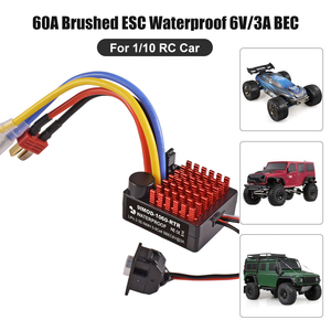 9IMOD 1060 RTR 60A Wasserdichter Brushless Fahrtenregler ESC BEC 6V3A 2/3S LiPo für 1/10 Axial SCX10 TRX4 TRX6 D90 HPI - Product Image 5