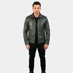 Chaqueta de Cuero Genuino Marrón para Hombre, Todas las Tallas, con Logotipo y Etiqueta Personalizados, Chaqueta de Alta Calidad para Hombre - Product Image 1