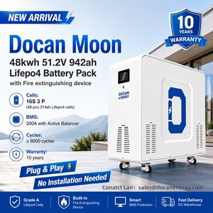 Batería Vertical LiFePO4 de 48kWh 51.2V 314Ah 628Ah 942Ah, Inversor Solar Híbrido de Red Dividida, Batería Power Wall ESS con Protección Contra Incendios - Product Image 1